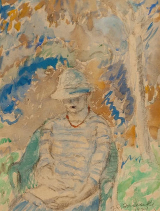Frederick Carl Frieseke - Reading in the Garden.webp