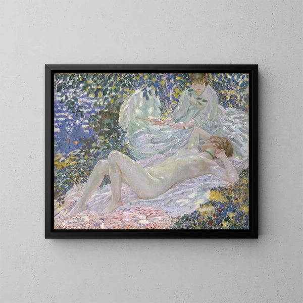 Verano - Frederick Carl Frieseke — cuadro enmarcado en la pared