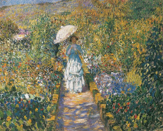 El camino del jardín - Frederick Carl Frieseke — vista de la obra