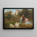 Nourrir les cygnes - Frederick Goodall — framed artwork on a wall