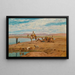 Waiting for the Dahabeyah on the Nile Banks - Frederick Goodall — framed artwork on a wall