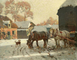 Un matin d'hiver - Frederick Hall — vista de la obra