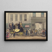 The Blenheim leaving the Star Hotel in Oxford - Frederick James Havell — framed artwork on a wall