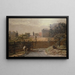Prison de Melbourne au soleil depuis les jardins de la bibliothèque publique - Frederick McCubbin — framed artwork on a wall