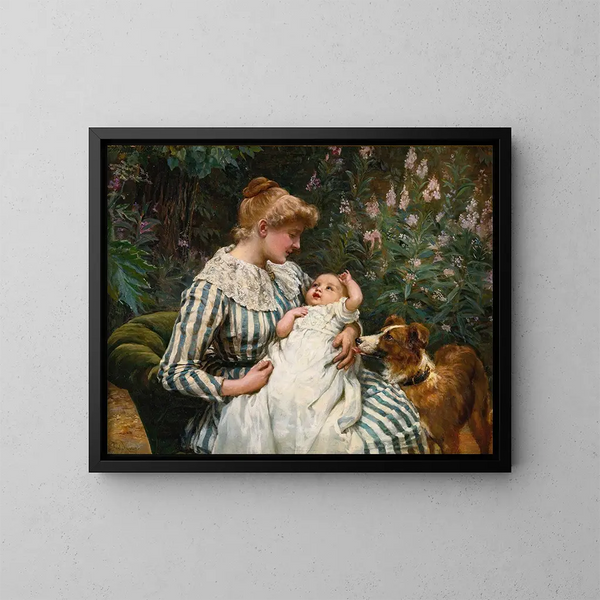 Rappel amistoso - Frederick Morgan — cuadro enmarcado en la pared