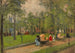 Rittenhouse Square Painting - Frederick R. Wagner — artwork view