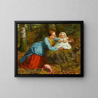 Horas alegres - Frederick Richard Pickersgill — cuadro enmarcado en la pared