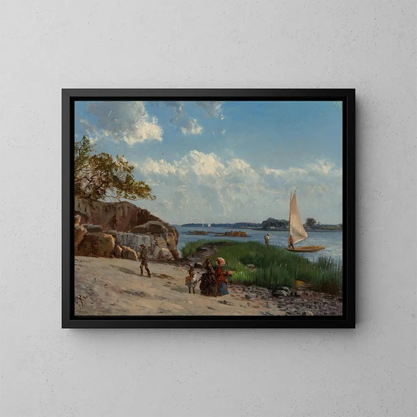 Isla de Pino, Nueva York - Frederick Rondel — cuadro enmarcado en la pared