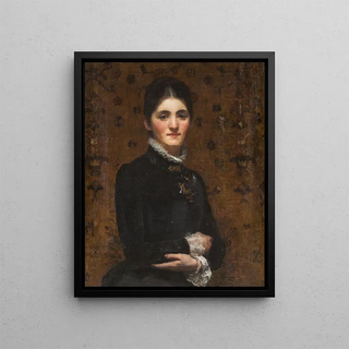 Frederick Samuel Beaumont - Portrait of a lady.webp