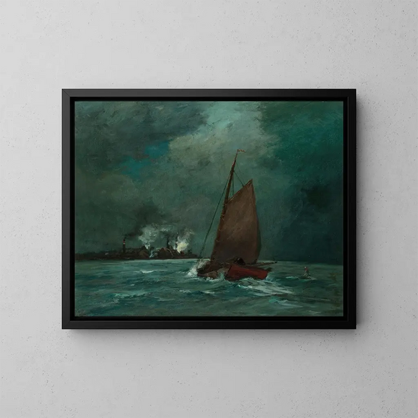 Bay of Princes, Staten Island - Frederick W Kost — framed artwork on a wall