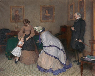 Rostros extraños - Frederick Walker — vista de la obra