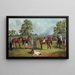 Group painting in the Dowling Forest racecourse enclosure, Ballarat 1863 - Frederick Woodhouse — framed artwork on a wall