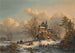 Paisaje de invierno con patinadores (Conflicto de Cas) - Frederik Marinus Kruseman — vista de la obra
