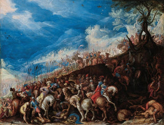 La batalla de Issus o quizás de Ipse - Frederik van Valckenborch — vista de la obra
