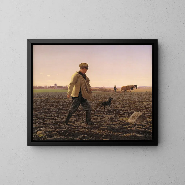 A sower - Frederik Vermehren — framed artwork on a wall