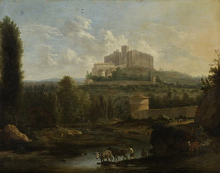 Paisaje con el castillo de Francheville - Frederik de Moucheron — vista de la obra