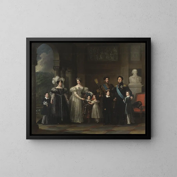 Familia Bernadotte - Fredric Westin — cuadro enmarcado en la pared