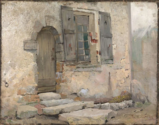Mur de casa en Grez - Fredrik Kolstø — vista de la obra