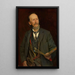 Retrato del pintor Amaldus Nielsen - Fredrik Kolstø — cuadro enmarcado en la pared