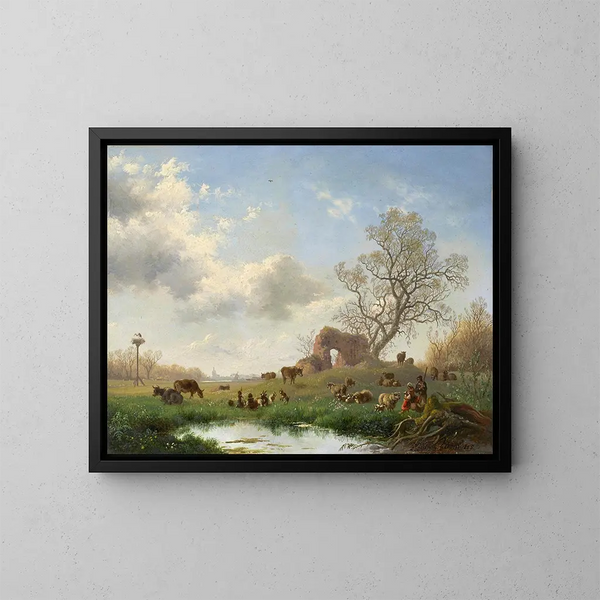 Abril - Fredrik Marinus Kruseman — cuadro enmarcado en la pared