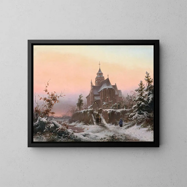 Diciembre - Fredrik Marinus Kruseman — cuadro enmarcado en la pared