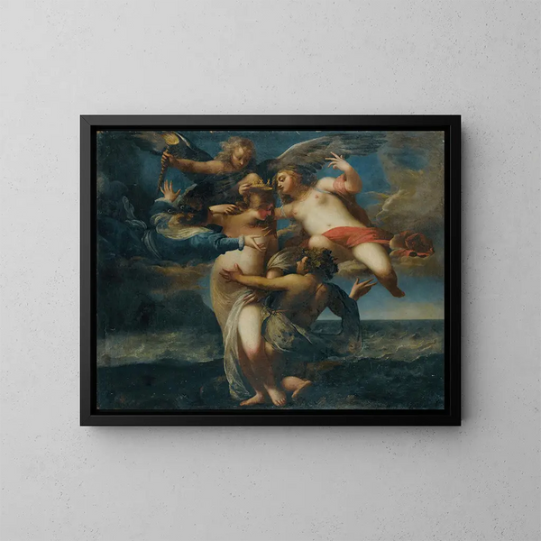 Bacchus and Ariadne - French School — framed artwork on a wall