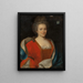 Marie-Élisabeth de Fribois esposa de Chevalier François Leverrier - Escuela Francesa — cuadro enmarcado en la pared