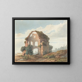 El templo de Minerva Médica - Escuela Francesa — cuadro enmarcado en la pared