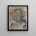 Study of a Boy's Head - Frida Konstantin — framed artwork on a wall