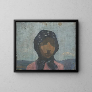 Frida Konstantin - Study of a Peasant in a Black Spotted Scarf.webp