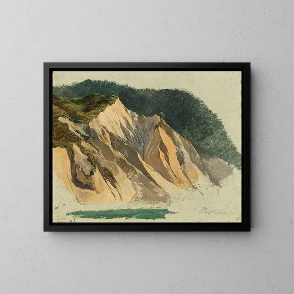 Ruinas de rocas cerca de Wildalpen - Friedrich August Matthias Gauermann — cuadro enmarcado en la pared