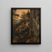 Landscape with Rocky Wall Dürre Wand - Friedrich August Matthias Gauermann — framed artwork on a wall