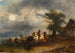Abrevadero para caballos - Friedrich August Matthias Gauermann — vista de la obra