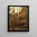 Le barrage près de Miesenbach - Friedrich August Matthias Gauermann — framed artwork on a wall