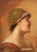 Head of a woman in profile - Friedrich August von Kaulbach — artwork view