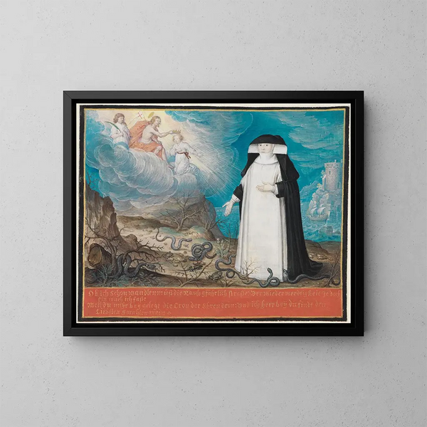 Dorothée Diana, wife of Rappoltstein - Friedrich Brentel — framed artwork on a wall