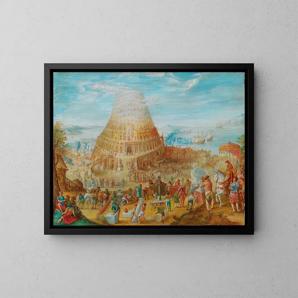 La Tour de Babel - Friedrich Brentel — framed artwork on a wall