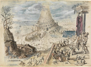 La Torre de Babel - Friedrich Brentel — vista de la obra