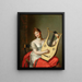 retrato de Frederica de Mecklenburg-Strelitz, duquesa de Cumberland y reina de Hannover - Friedrich Carl Gröger — cuadro enmarcado en la pared