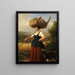 De regreso de los campos - Friedrich Eduard Meyerheim — cuadro enmarcado en la pared