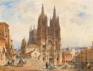 La catedral de Burgos - Friedrich Eibner — vista de la obra