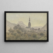 Schandau con el Lilienstein - Friedrich Eugen Peipers — cuadro enmarcado en la pared