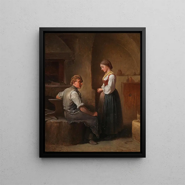 Friedrich Friedlnder - A Visit To The Smithy.webp