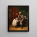Una pareja de personas mayores - Friedrich Friedländer — cuadro enmarcado en la pared