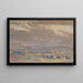 Evening landscape with bell tower - Friedrich Hasslwander — framed artwork on a wall