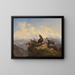 Chamois dans le Karwendel - Friedrich Hohe — cuadro enmarcado en la pared