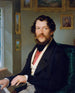 Retrato de un caballero al piano - Friedrich Johann Gottlieb Lieder — vista de la obra
