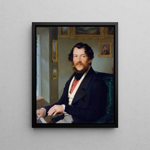 Friedrich Johann Gottlieb Lieder - Bildnis eines Herrn vor dem Klavier.webp