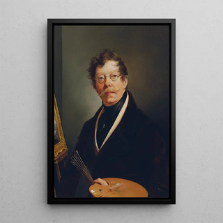 Friedrich Johann Gottlieb Lieder - Selbstbildnis an der Staffelei.webp