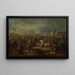 Margrave Louis-Guillaume de Bade en la batalla de Salankamen 1691 - Friedrich Kaiser — cuadro enmarcado en la pared